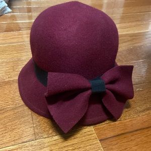 Women’s burgundy hat from target